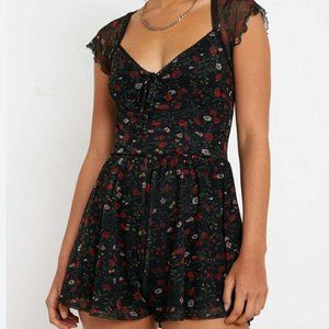 Urban Outfitters Milly Romper in Black and Red